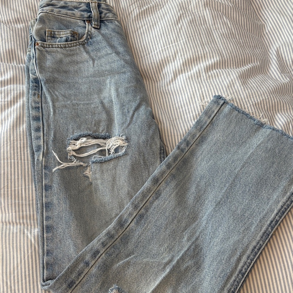 PacSun High Rise Light Blue Distressed Women's Jeans